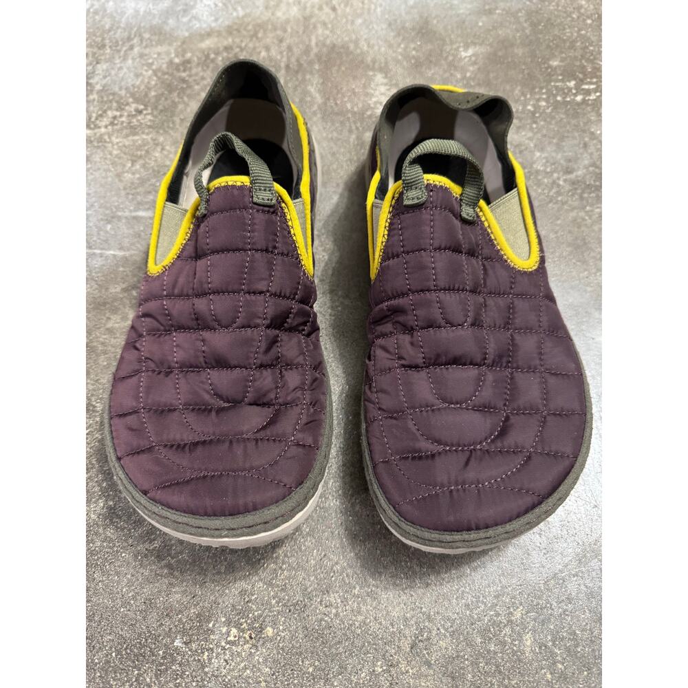 Merrell Women's Hut Moccasin Quilted Loafer Plum Green Yellow Slip On Sz 9
